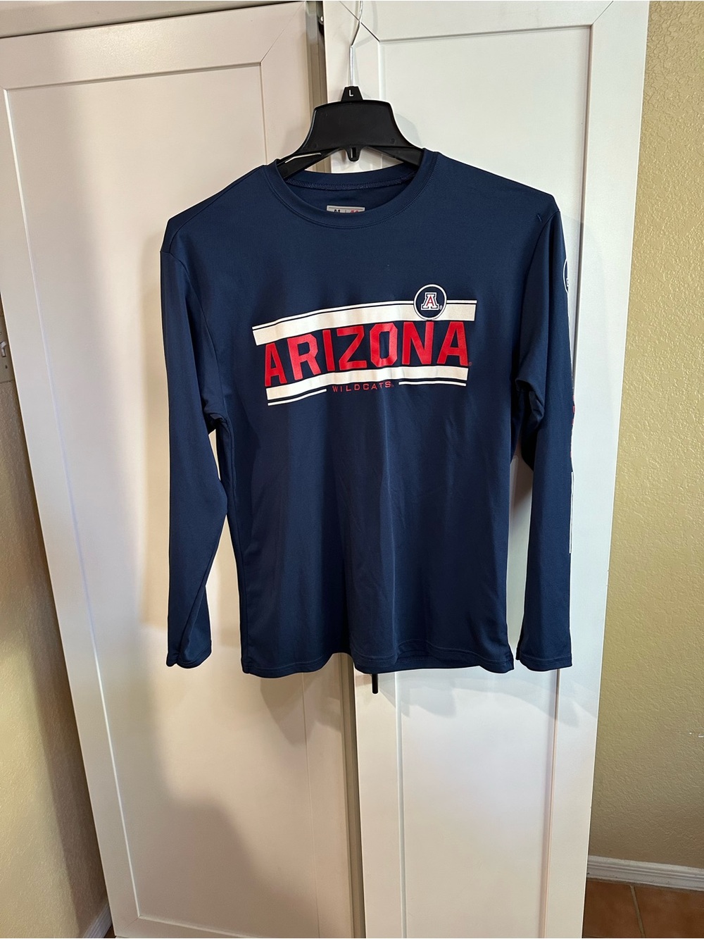 Arizona Wildcats Navy Long-Sleeve Mens Med Performance Tee